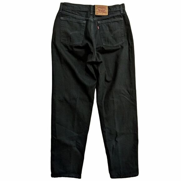 Vtg 90's RARE Levi's 560 Black Loose Fit Straight Leg 100% Cotton USA Sz 14/32 - Picture 2 of 7